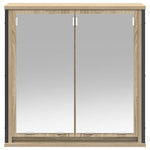 Baderoms Veggskap Med Speil Sonoma Eik 60X21X60 Cm