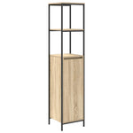 Baderomsskap Med Hyller Sonoma Eik 36X35X165 Cm