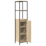 Baderomsskap Med Hyller Sonoma Eik 36X35X165 Cm