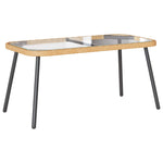 Kaffebord Brun Og Svart 90 X 45 X 43 Cm Polyrotting