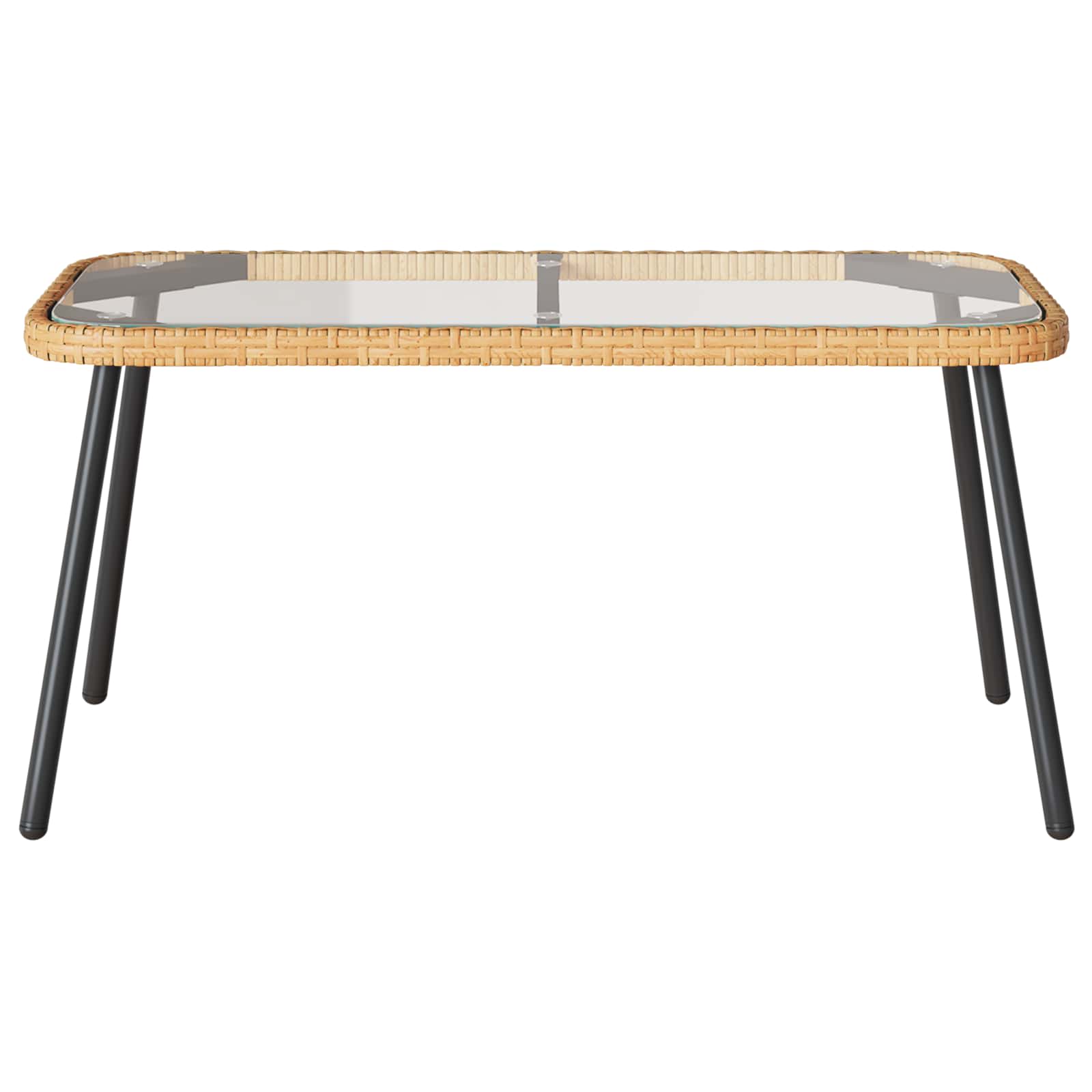 Kaffebord Brun Og Svart 90 X 45 X 43 Cm Polyrotting