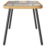 Kaffebord Brun Og Svart 90 X 45 X 43 Cm Polyrotting