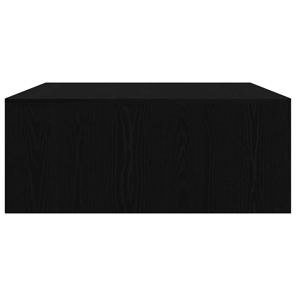 Salongbord Med Skuffer Svart Eik 100X100X40 Cm
