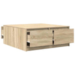Salongbord Med Skuffer Sonoma Eik 100X100X40 Cm