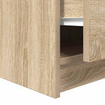 Salongbord Med Skuffer Sonoma Eik 100X100X40 Cm