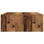 Salongbord Med Skuffer Gammelt Tre 100X100X40 Cm