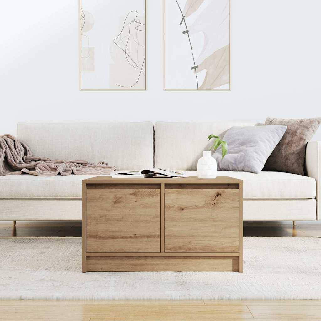 Salongbord Med Skuffer Artisan Eik 70,5X70X40 Cm