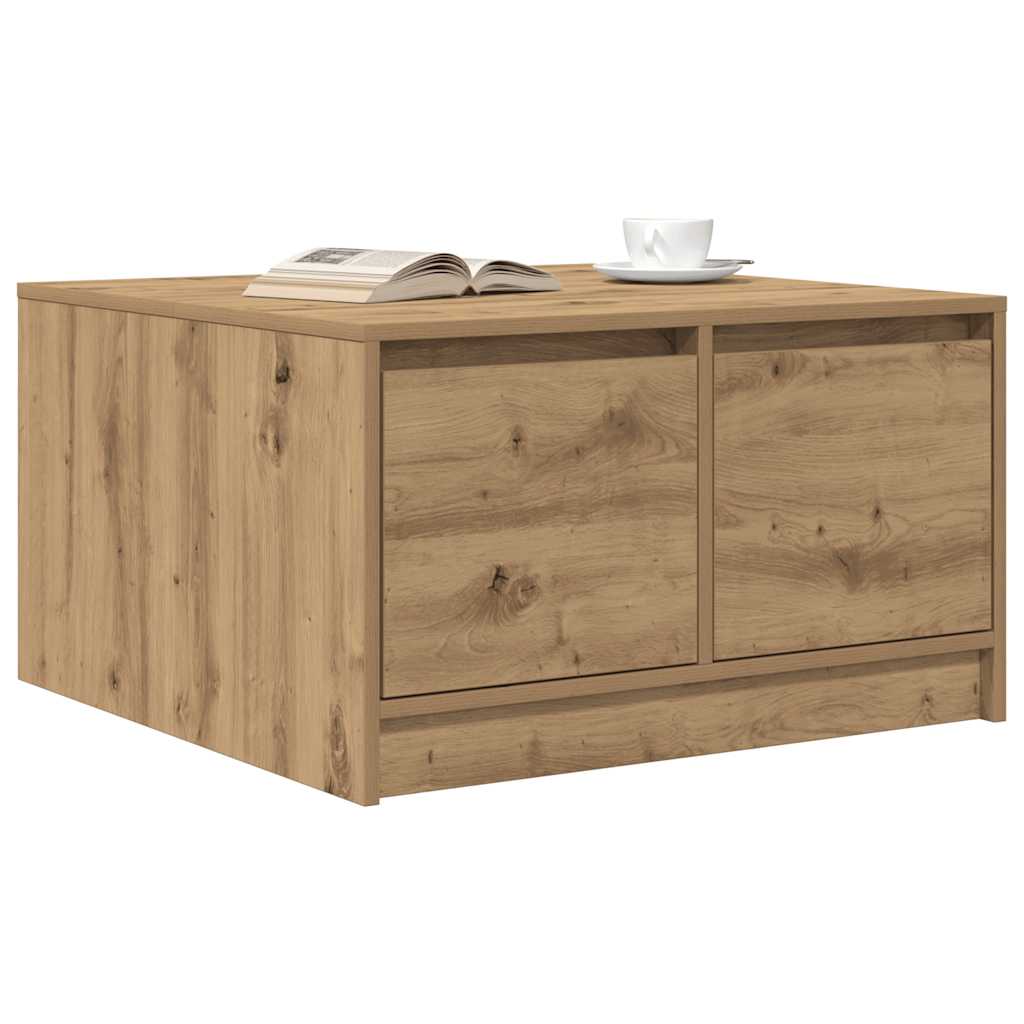 Salongbord Med Skuffer Artisan Eik 70,5X70X40 Cm