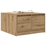 Salongbord Med Skuffer Artisan Eik 70,5X70X40 Cm