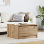 Salongbord Med Skuffer Artisan Eik 70,5X70X40 Cm