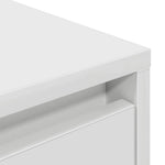 Tv-Benk Med Led-Lys Hvit 160,5X41X50 Cm