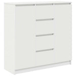 Skjenk Med Skuffer Hvit 100,5X35X76 Cm Konstruert Tre