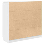 Skjenk Med Skuffer Hvit 100,5X35X76 Cm Konstruert Tre