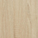 Skjenk Med Skuffer Sonoma Eik 100,5X35X98,5 Cm Konstruert Tre