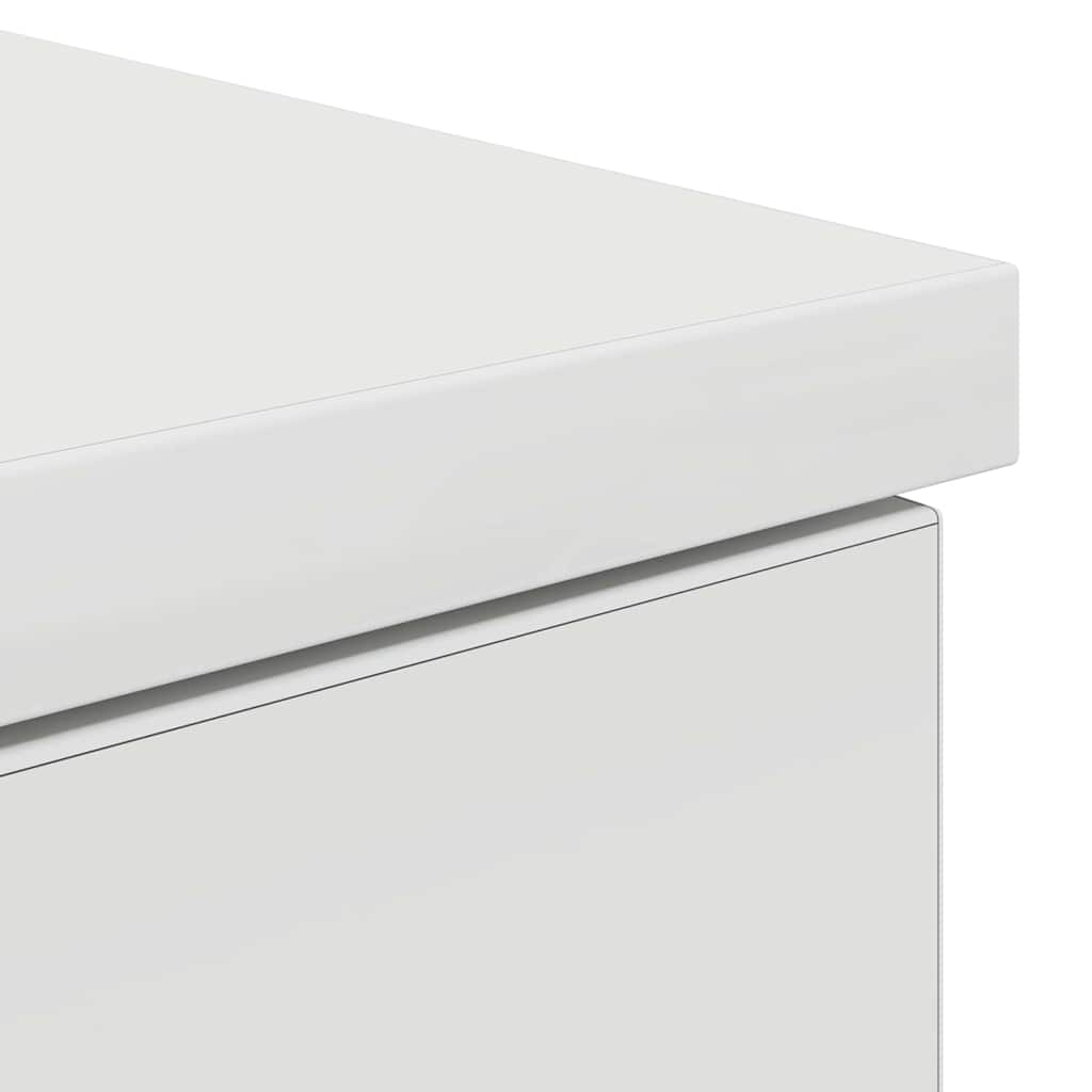 Skrivebord Med Skuff Hvit 140 X 49 X 76 Cm Konstruert Tre