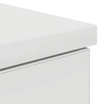 Skrivebord Med Skuff Hvit 140 X 49 X 76 Cm Konstruert Tre