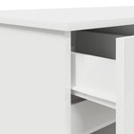 Skrivebord Med Skuff Hvit 140 X 49 X 76 Cm Konstruert Tre