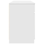 Skrivebord Med Skuff Hvit 140 X 49 X 76 Cm Konstruert Tre