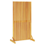 Personvernsvegg Brun 79,5 X 50 X 150 Cm Solid Akasietre