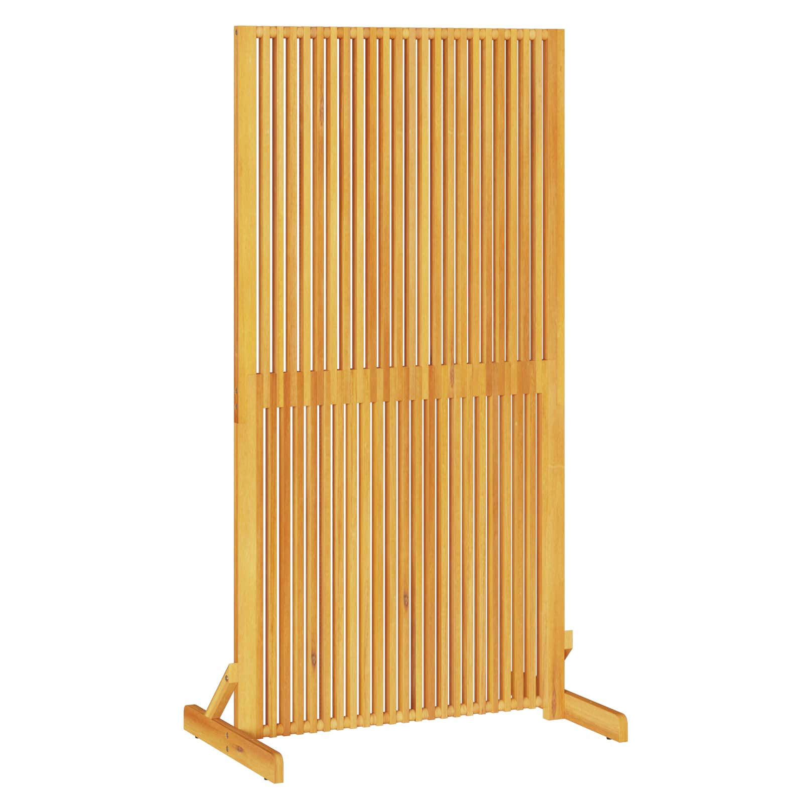 Personvernsvegg Brun 79,5 X 50 X 150 Cm Solid Akasietre