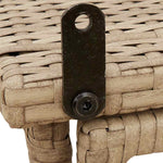 Sammenleggbart Hagebord Beige 90X51X75 Cm Polyrotting