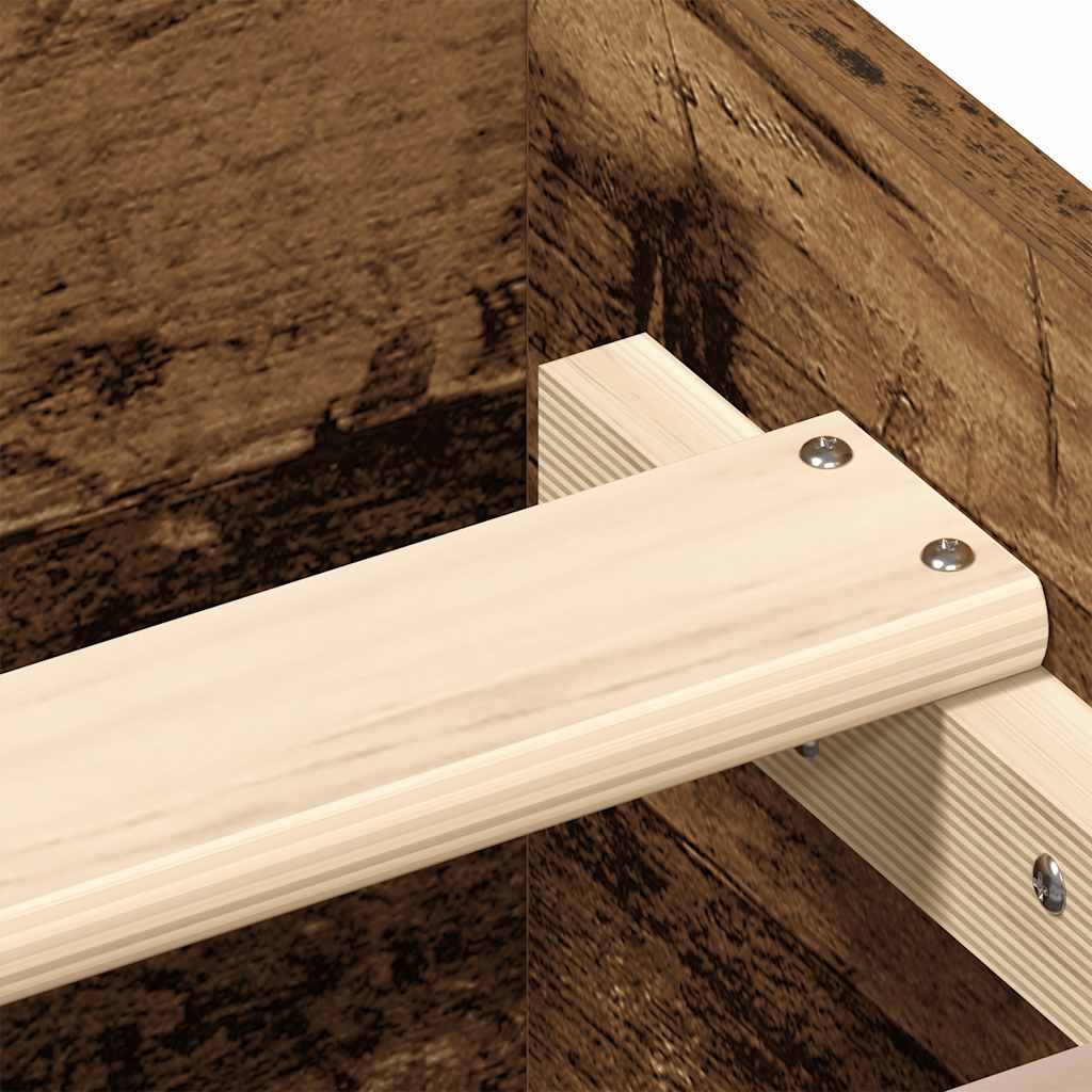 Sengeramme Uten Madrass Gammelt Tre 90X200 Cm Konstruert Tre