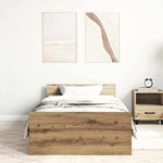 Sengeramme Uten Madrass Artisan Eik 90X190 Cm Konstruert Tre
