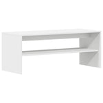 Tv-Benk Hvit 100X40X40 Cm Sponplate