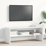 Tv-Benk Hvit 100X40X40 Cm Sponplate