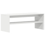 Tv-Benk Hvit 100X40X40 Cm Sponplate
