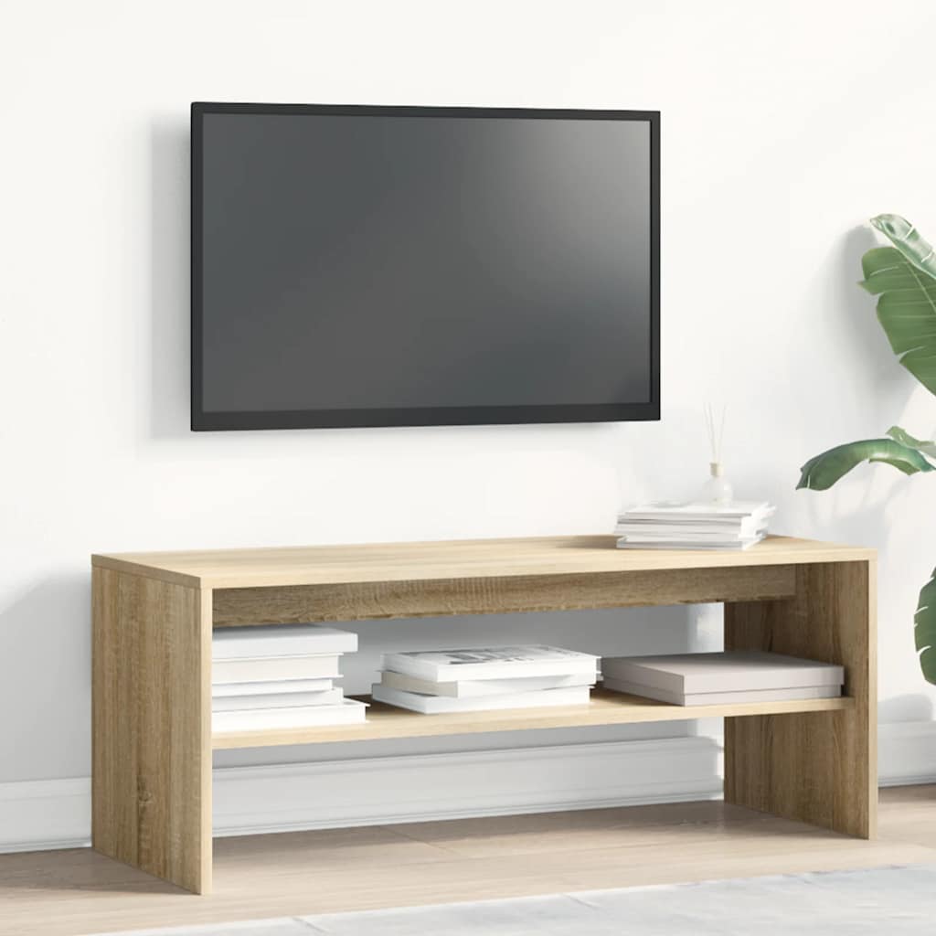 Tv-Benk Sonoma Eik 100X40X40 Cm Sponplate