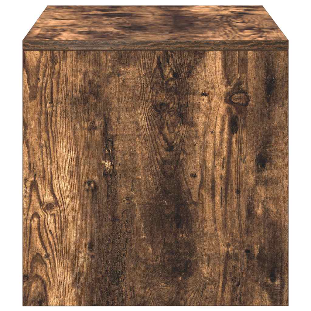 Tv-Benk Røkt Eik 100X40X40 Cm Konstruert Tre