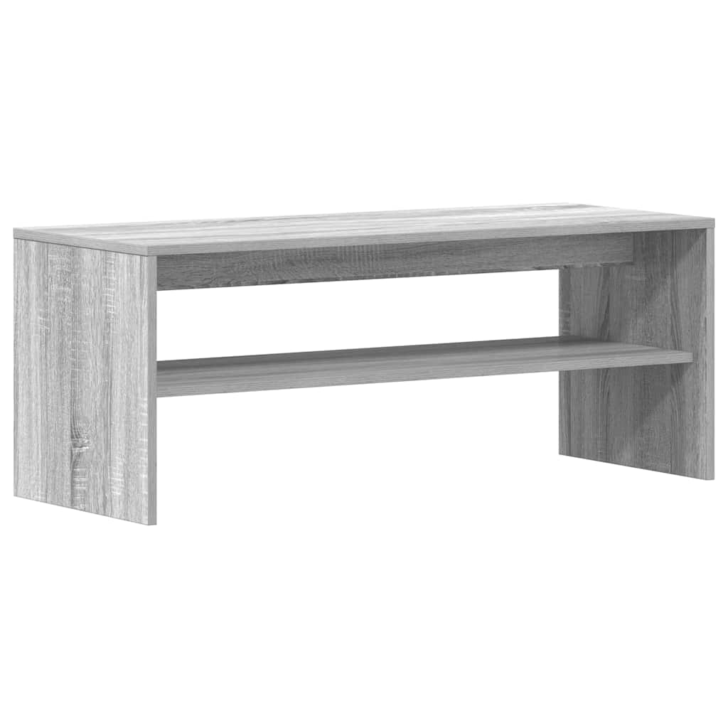 Tv-Benk Grå Sonoma 100X40X40 Cm Konstruert Tre