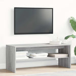 Tv-Benk Grå Sonoma 100X40X40 Cm Konstruert Tre