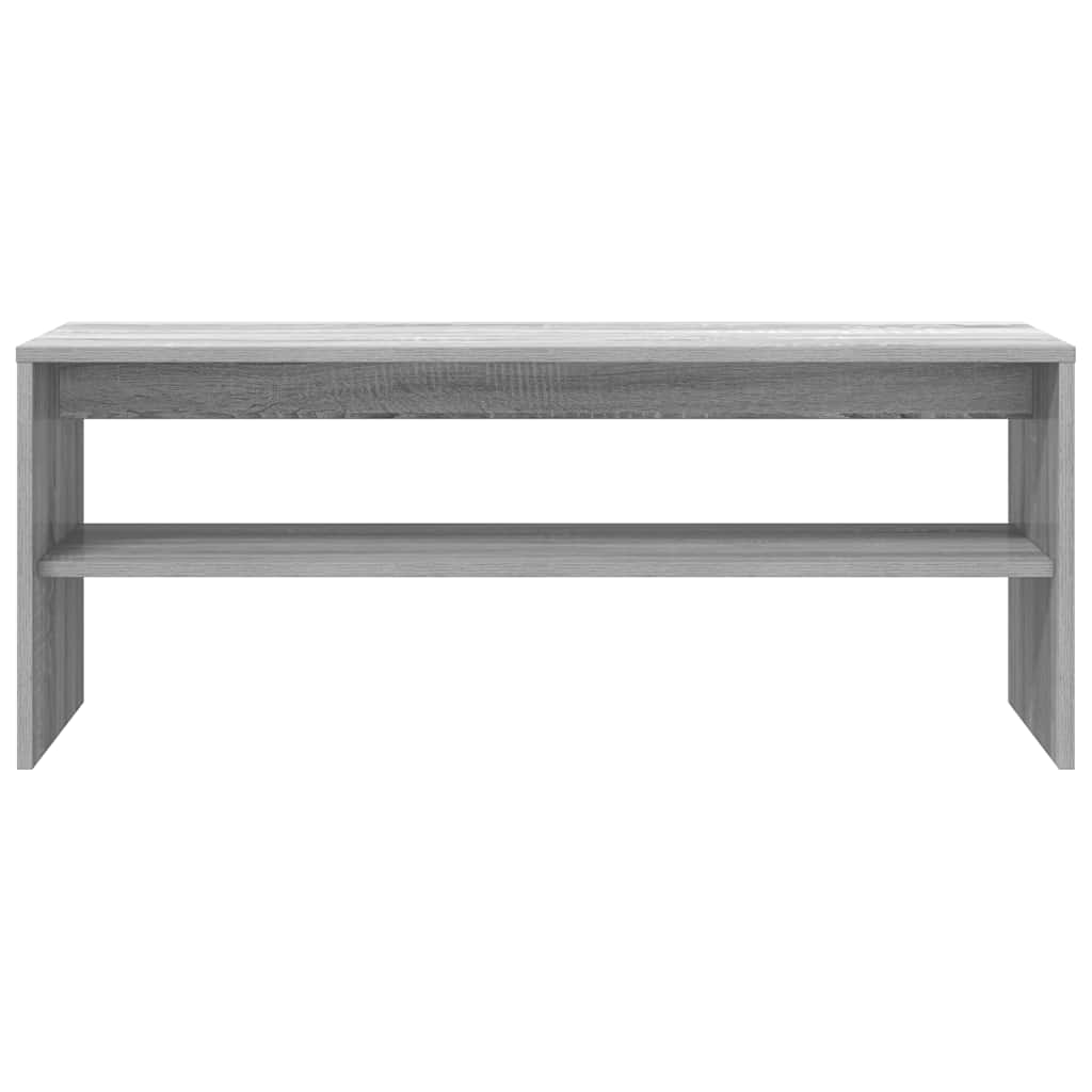 Tv-Benk Grå Sonoma 100X40X40 Cm Konstruert Tre