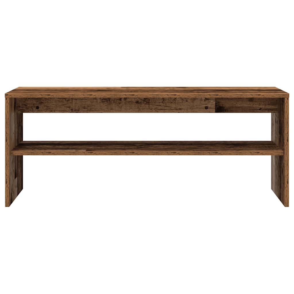 Tv-Benk Gammelt Tre 100X40X40 Cm Konstruert Tre