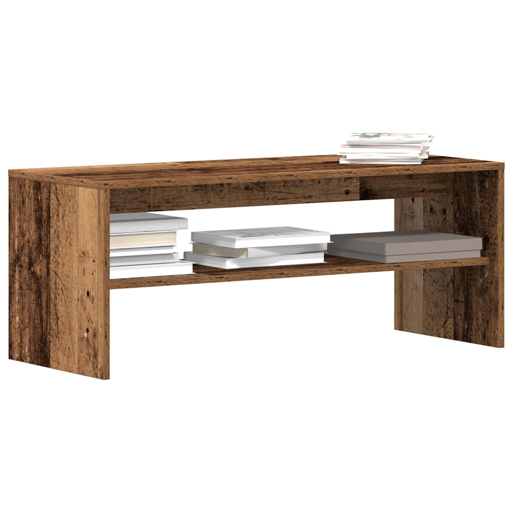 Tv-Benk Gammelt Tre 100X40X40 Cm Konstruert Tre