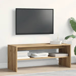Tv-Benk Artisan Eik 100X40X40 Cm Konstruert Tre