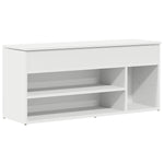 Skobenk Hvit 102X30,5X45 Cm Konstruert Tre