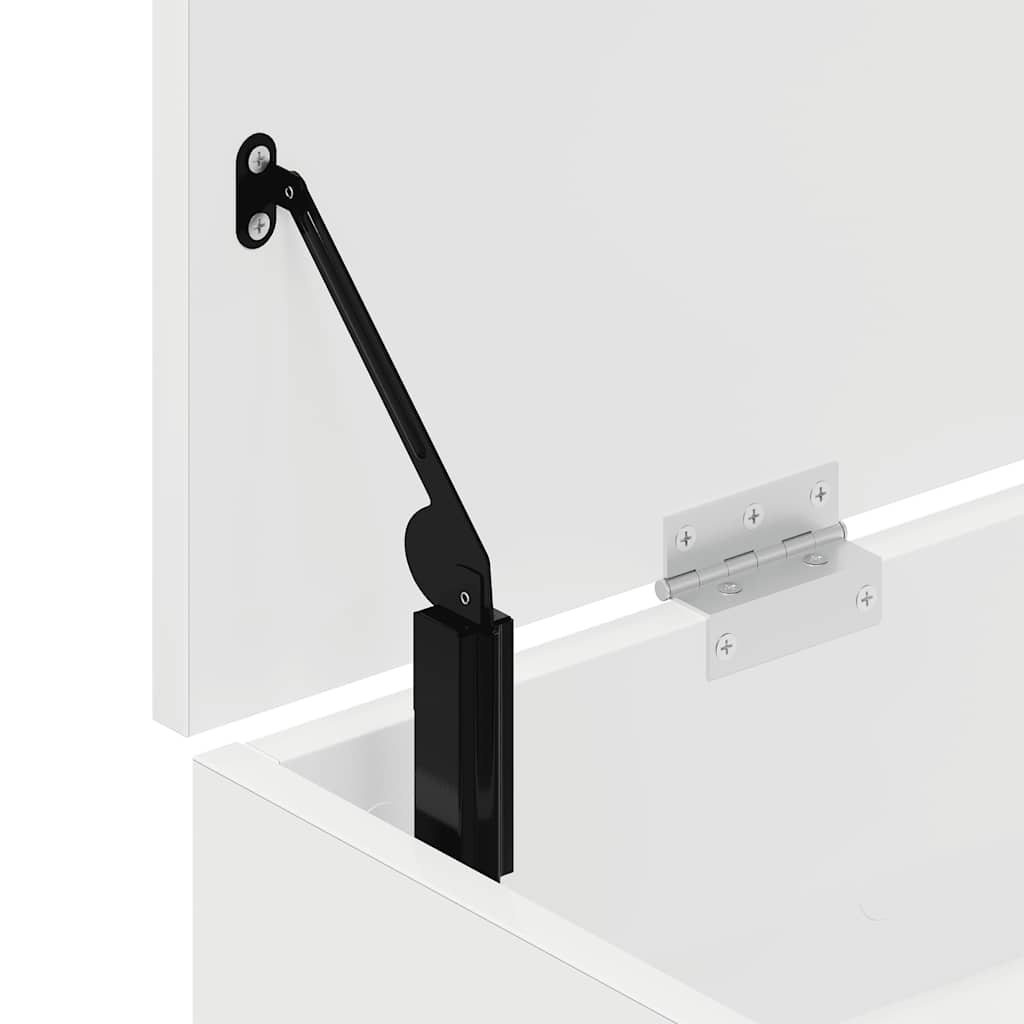 Skobenk Hvit 102X30,5X45 Cm Konstruert Tre