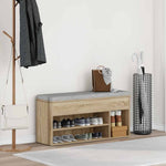 Skobenk Sonoma Eik 102X30,5X45 Cm Konstruert Tre