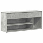 Skobenk Betonggrå 102X30,5X45 Cm Konstruert Tre