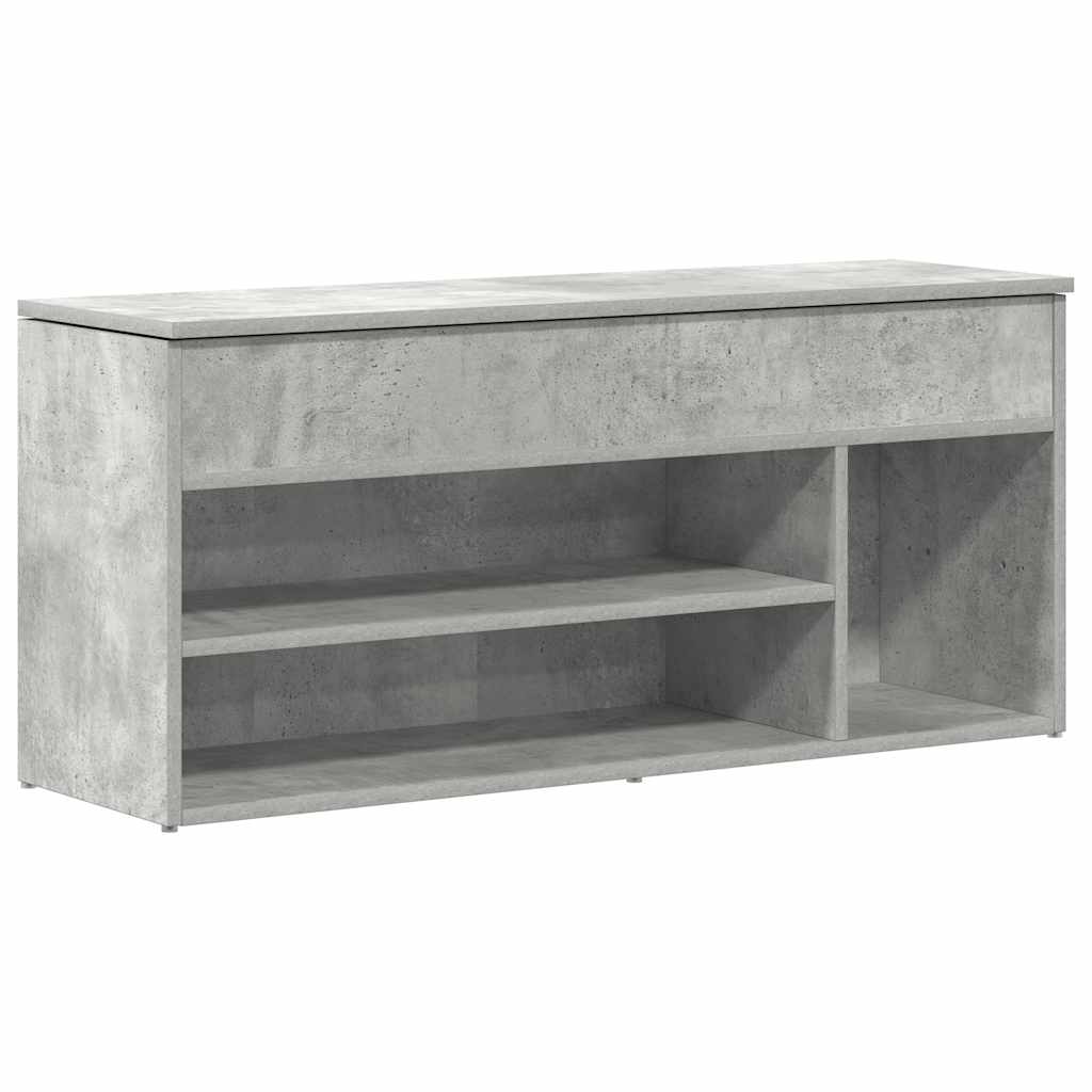Skobenk Betonggrå 102X30,5X45 Cm Konstruert Tre