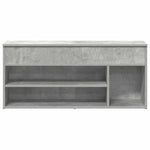 Skobenk Betonggrå 102X30,5X45 Cm Konstruert Tre
