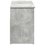 Skobenk Betonggrå 102X30,5X45 Cm Konstruert Tre