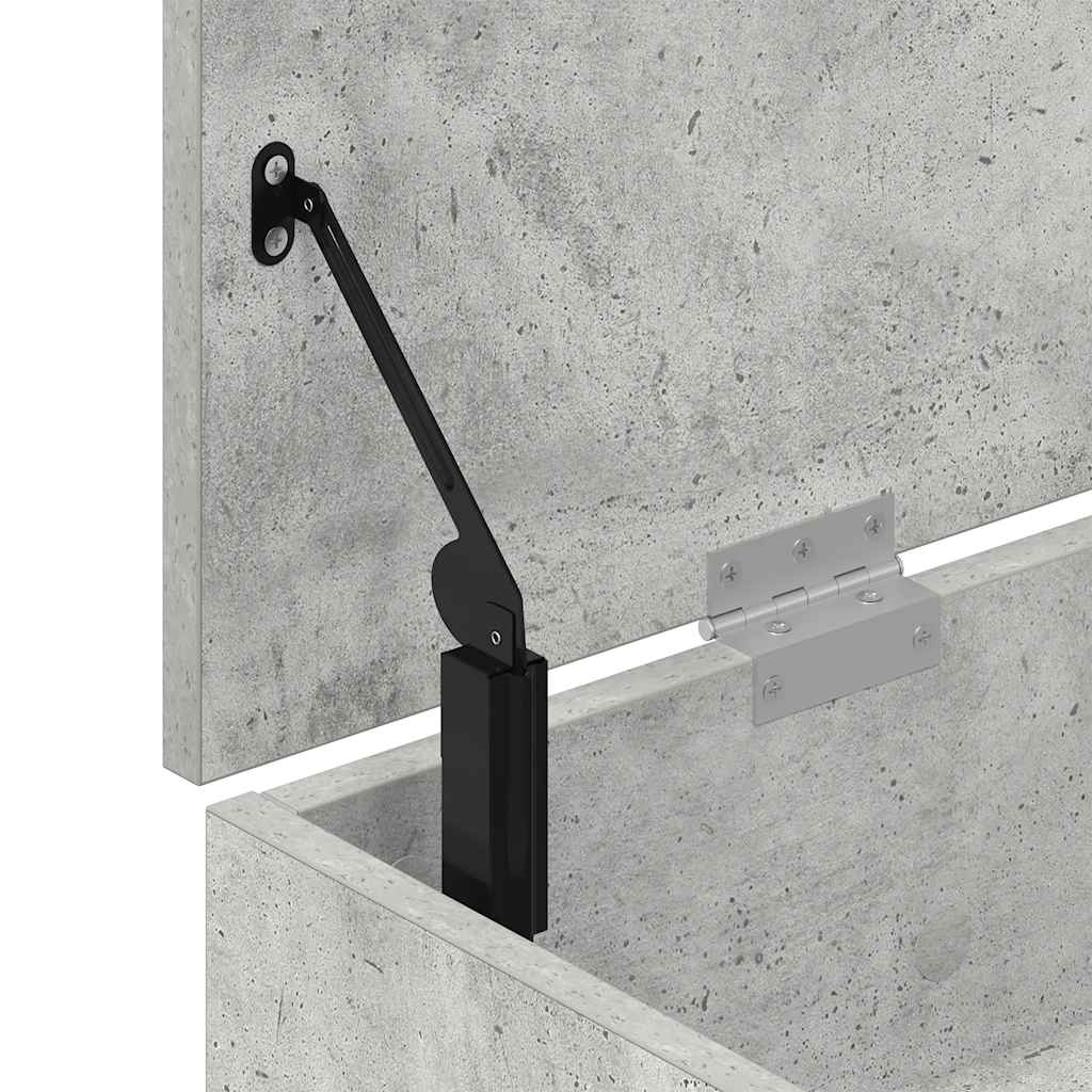 Skobenk Betonggrå 102X30,5X45 Cm Konstruert Tre
