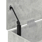 Skobenk Betonggrå 102X30,5X45 Cm Konstruert Tre
