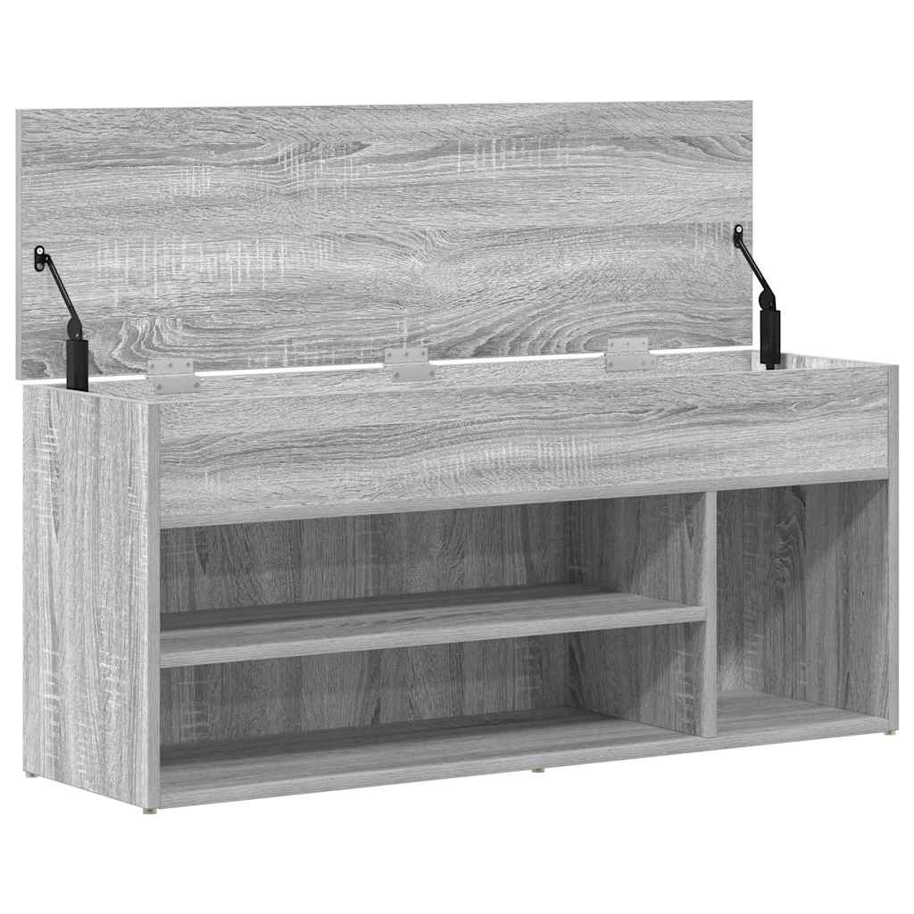 Skobenk Grå Sonoma 102X30,5X45 Cm Konstruert Tre