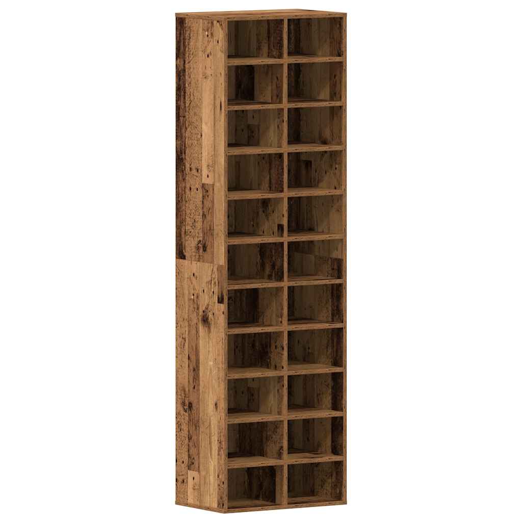 Skoskap Gammelt Tre 54X34X183 Cm Konstruert Tre
