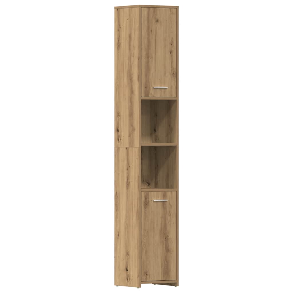Baderomsskap Artisan Eik 30X30X183,5 Cm Konstruert Tre